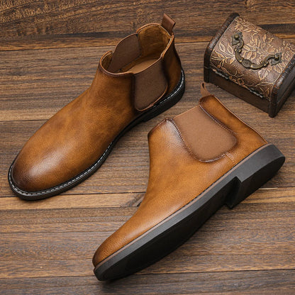 Ethan Men's Chelsea Boots Pull-On - VibreMode