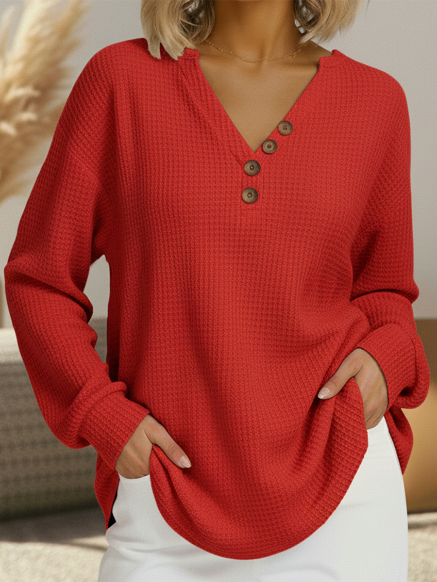 Women's Soft Long Sleeve Sweater - VibreMode