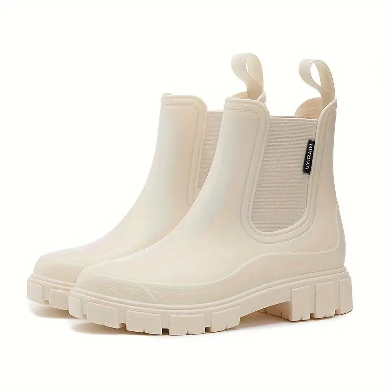 Thick Heel Chelsea Ankle Boots