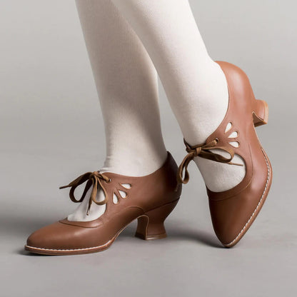 Women's Lace-Up Cut Out Heels
