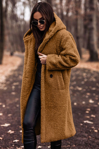 Women's Faux Fur Parka Coat With Hood