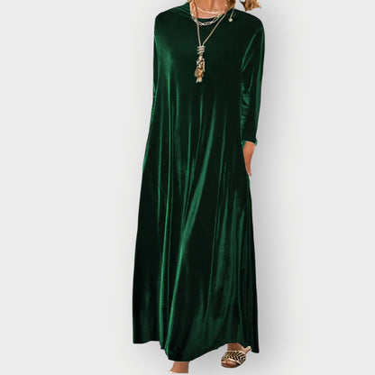 Women's Velvet Maxi Dress