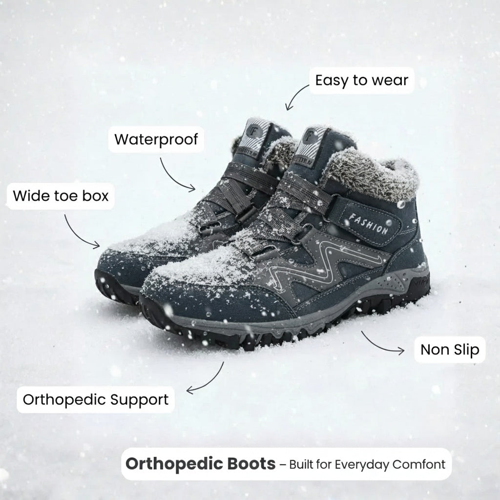 Women's Ankle Boots Hook Strap Lug Sole Design