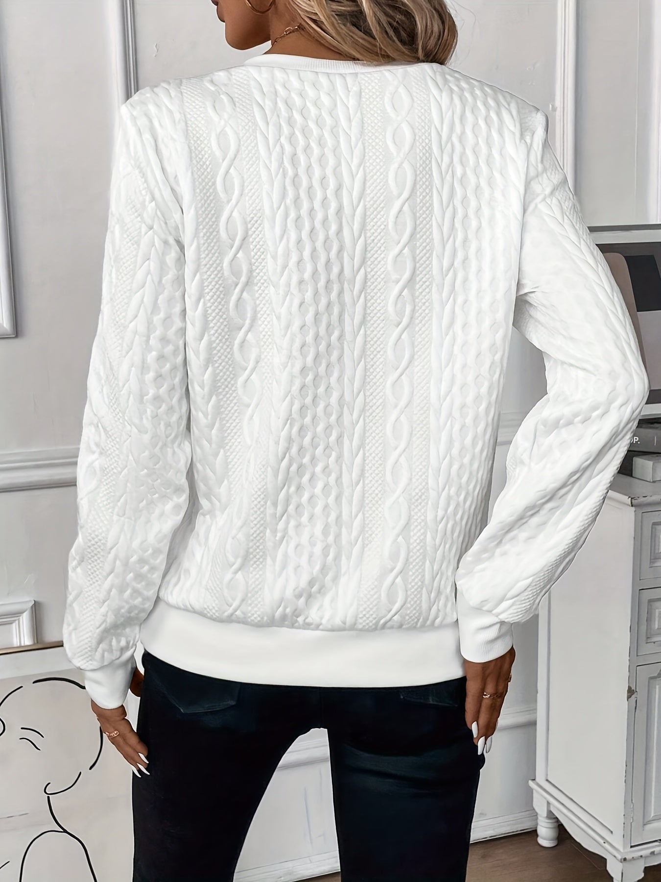 Soft Crew Neck Sweater with Chic Style