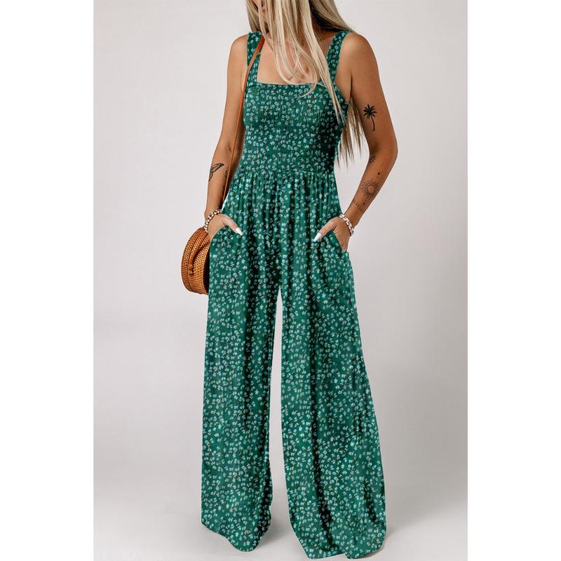 Women's Spring Jumpsuit Vibrant Print