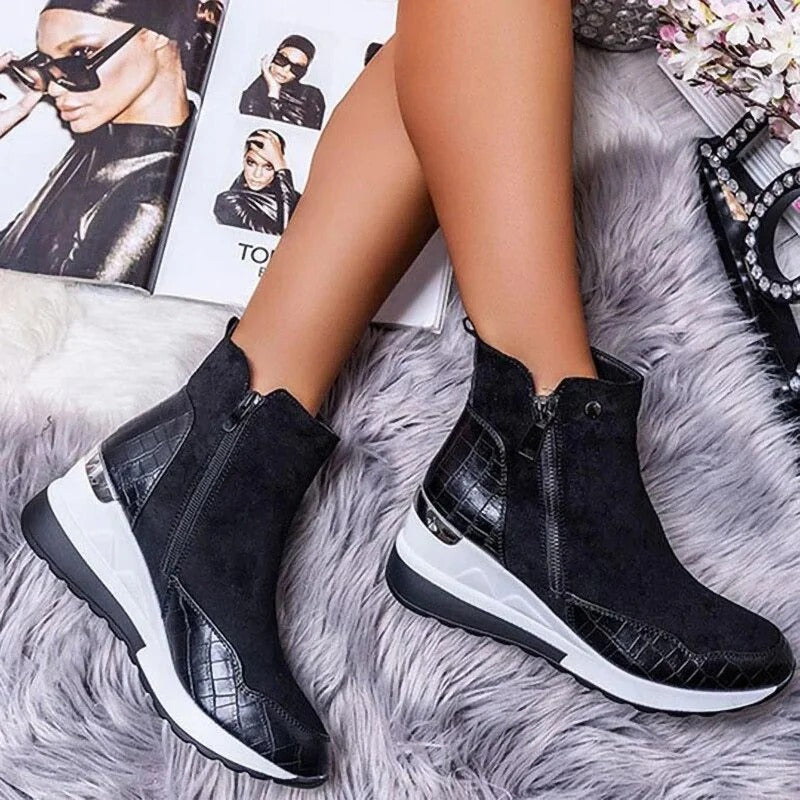 Women's Orthopedic Leather Booties