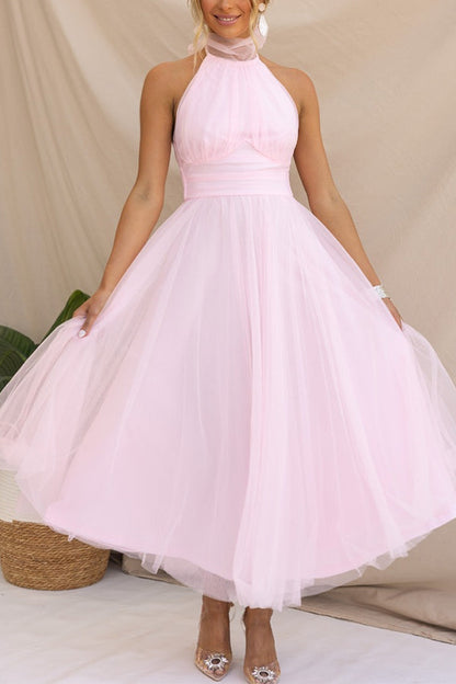 Elegant Ladies' Party Tulle Gown Dress