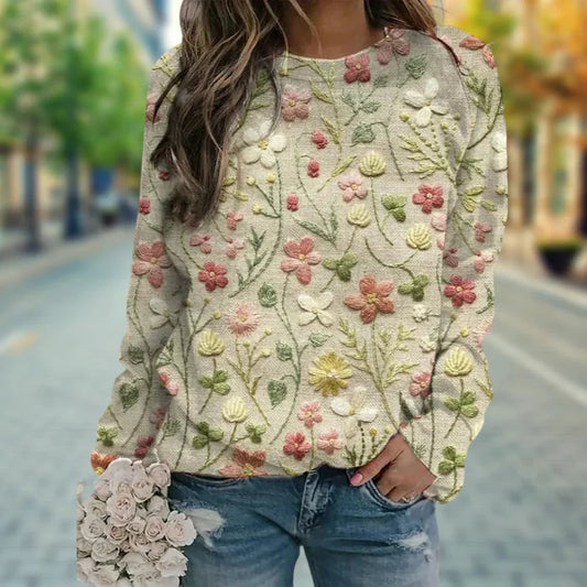 Women's Relaxed Fit Sweater Lightweight Spring Layer - VibreMode