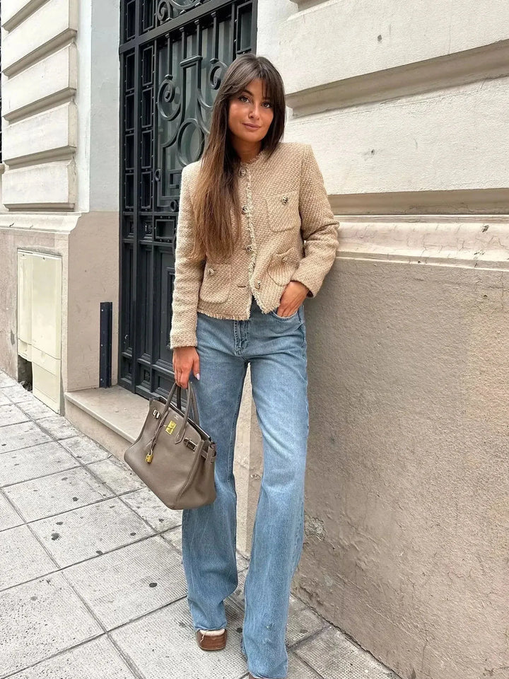 Image of Frances | Women's Cropped Tweed Jacket