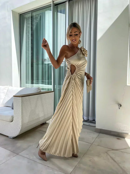 Women's Floral Draped Cocktail Dress