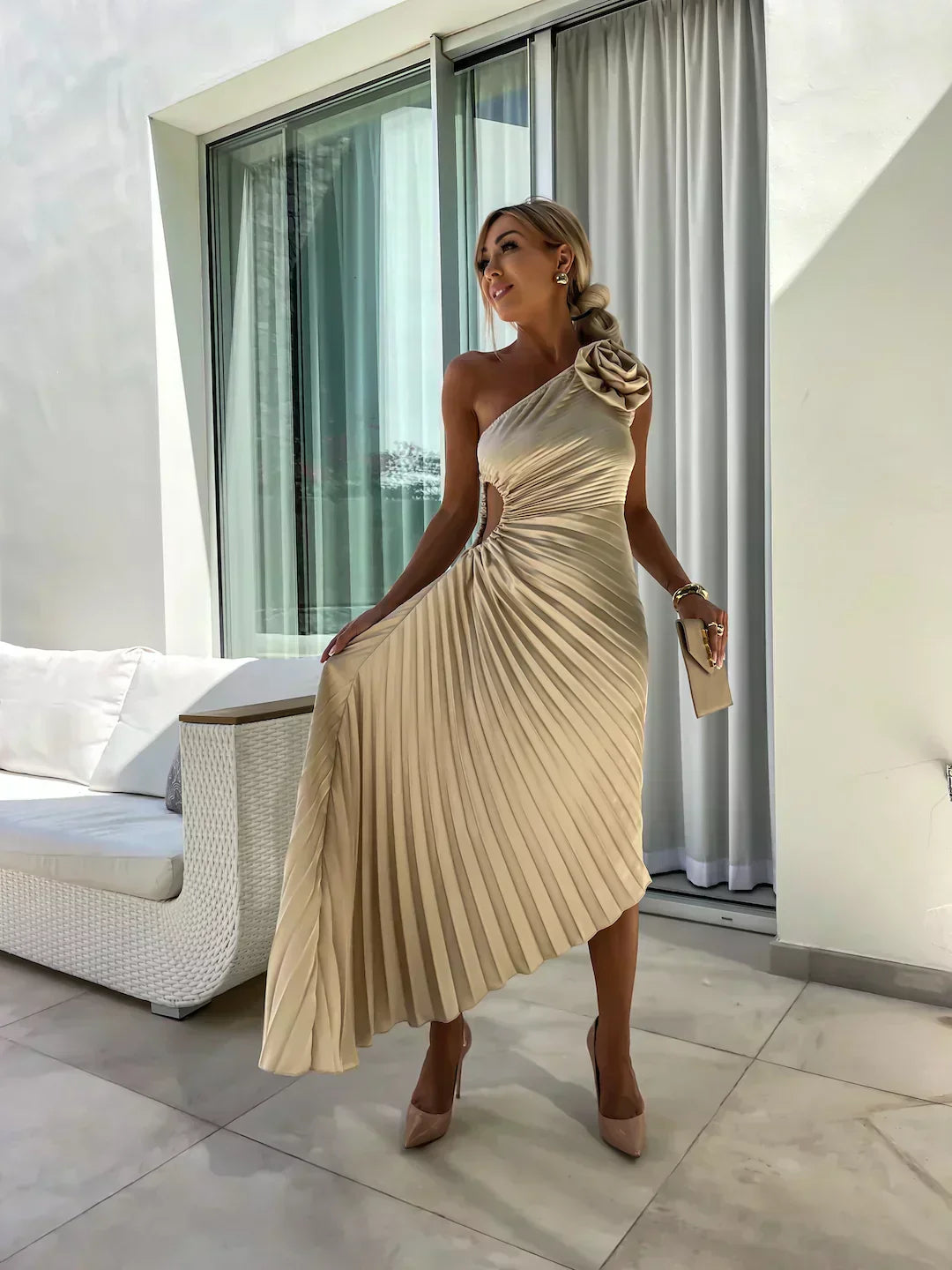 Women's Floral Garden Wedding Guest Dress