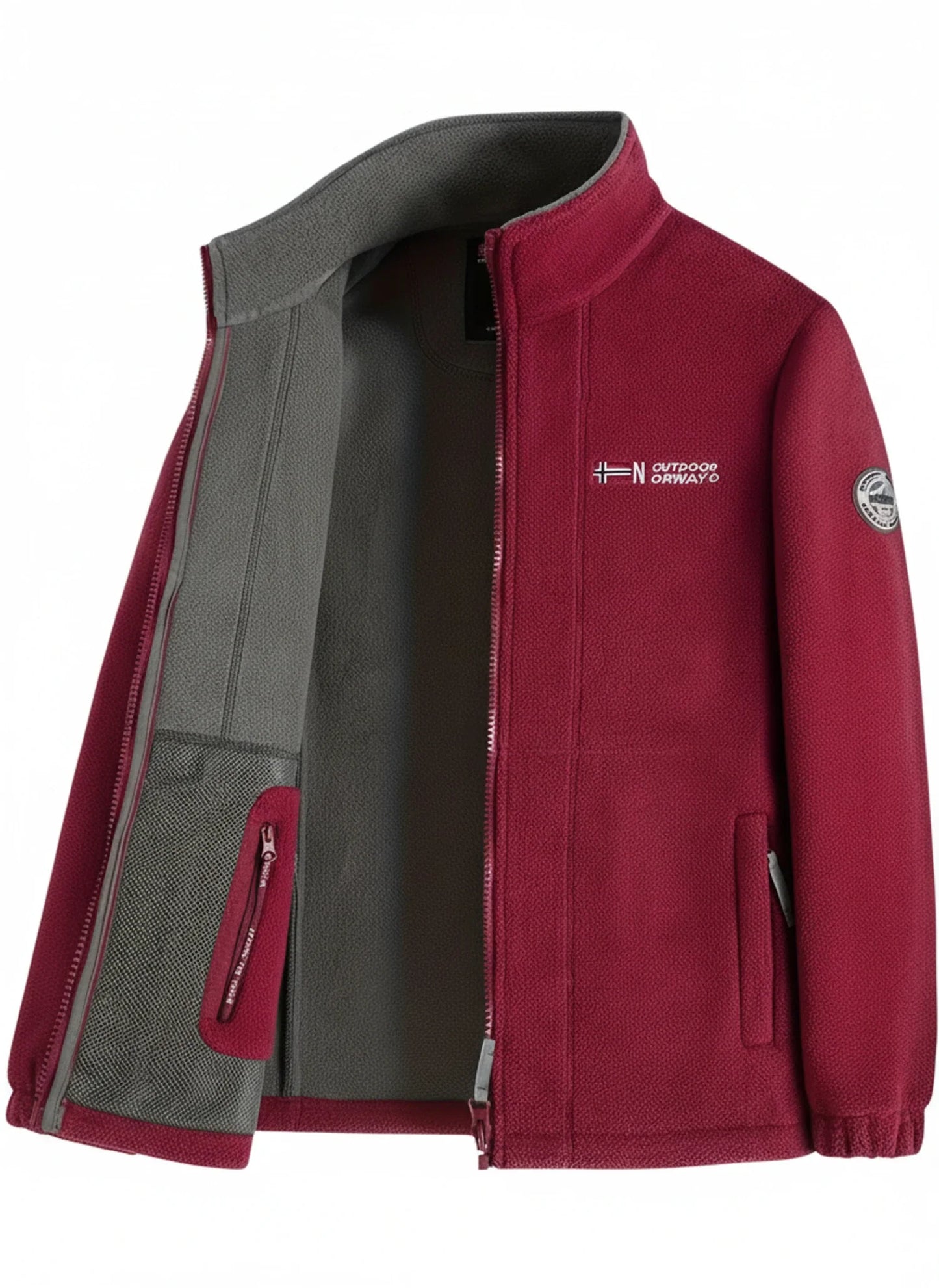 Men's Full Zip Fleece Jacket Outdoor