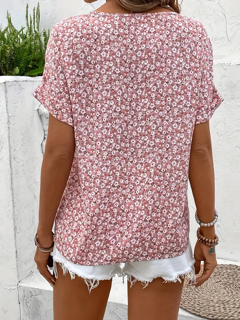 Image of Gail | Women's Button-Down Floral Blouse