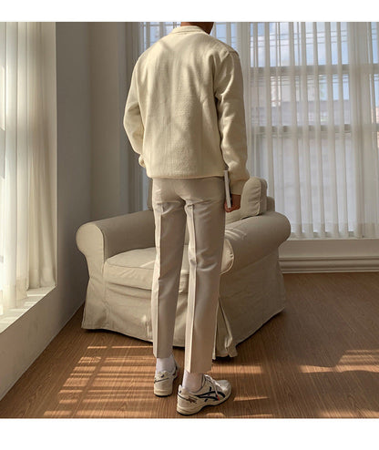 Image of Gary | Men's Long Sleeve Knit Polo Sweater