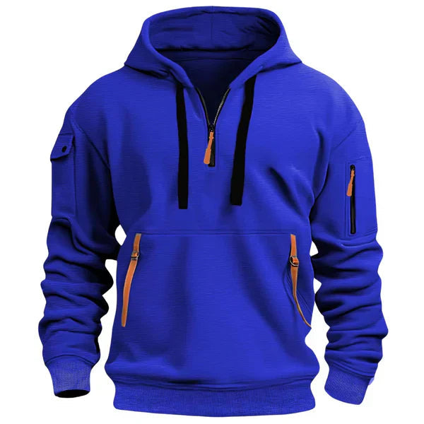 Image of Gavin | Men's Half-Zip Pullover Hoodie