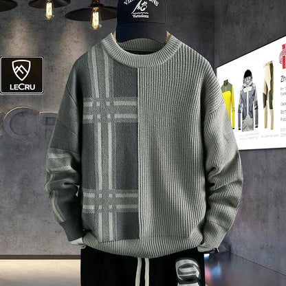 Classic Check Wool Pullover Sweater