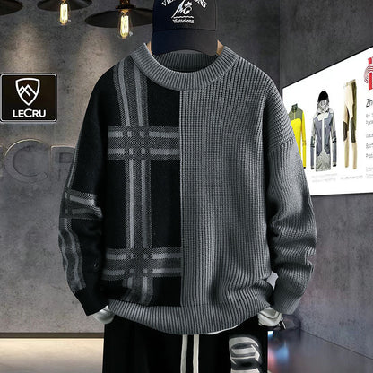 Classic Check Wool Pullover Sweater