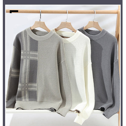 Classic Check Wool Pullover Sweater