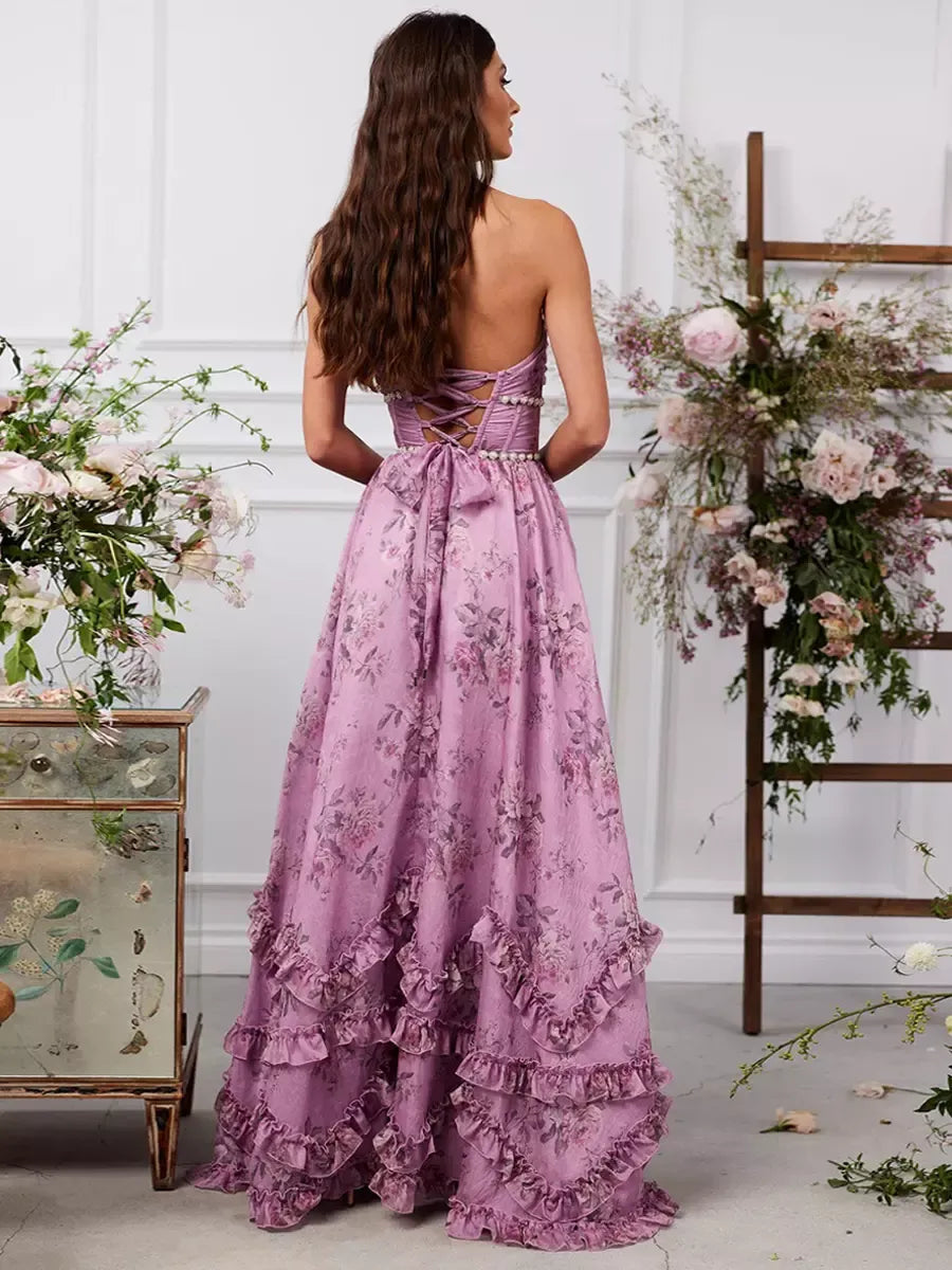 Image of Geraldine | Women's Halter A-Line Maxi Dress