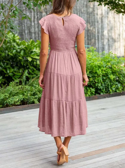 Image of Grace | Women's Smocked Midi Dress