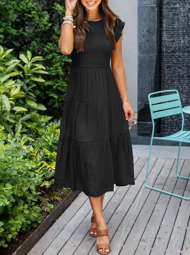 Image of Grace | Women's Smocked Midi Dress