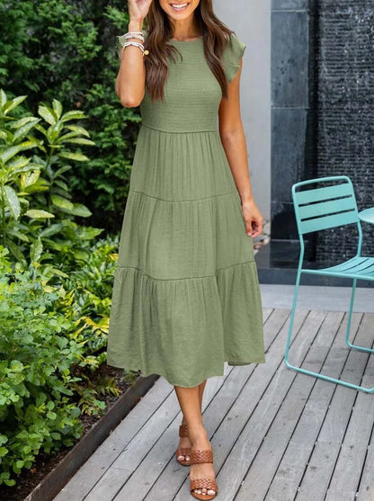 Image of Grace | Women's Smocked Midi Dress