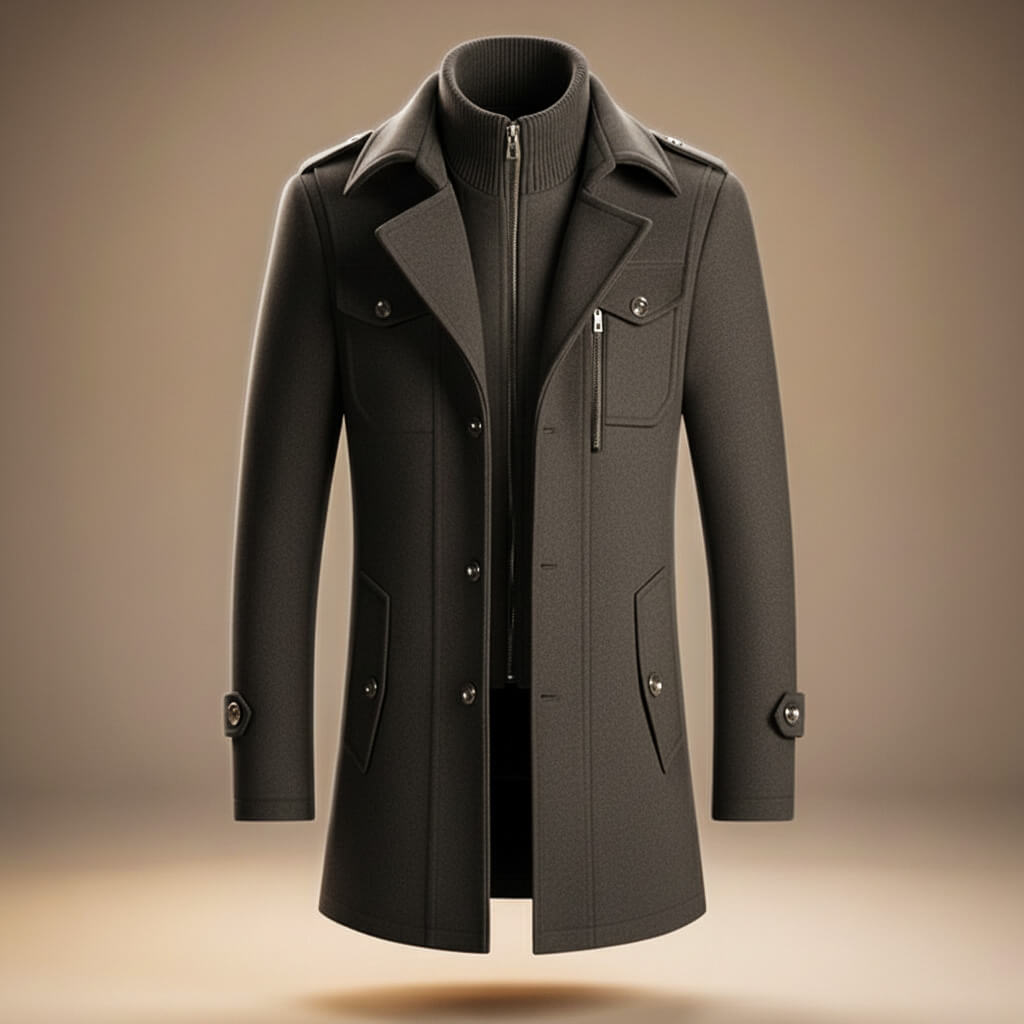 Classic Pure Wool Winter Coat