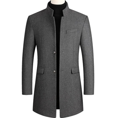 Men's Long Formal Coat Timeless Elegance