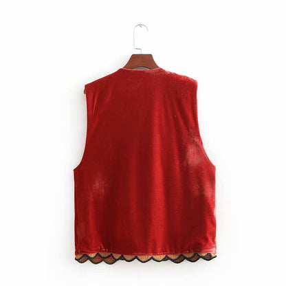 Women's Embroidered Vest Boho Style
