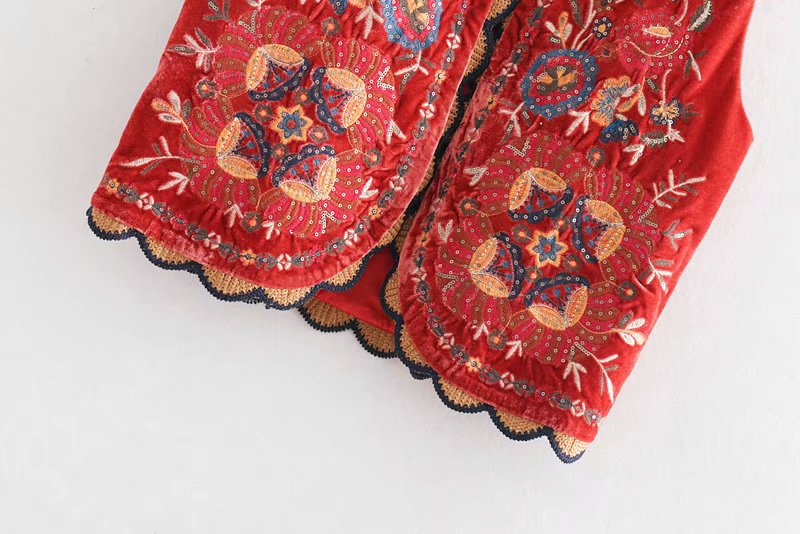 Women's Embroidered Vest Boho Style