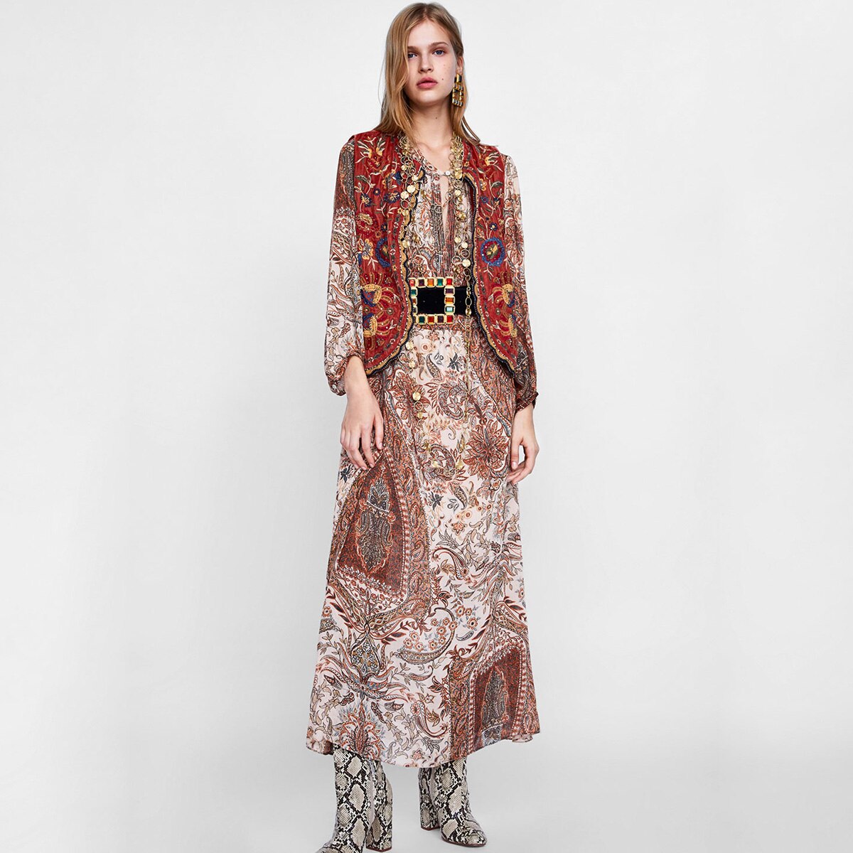 Women's Embroidered Vest Boho Style