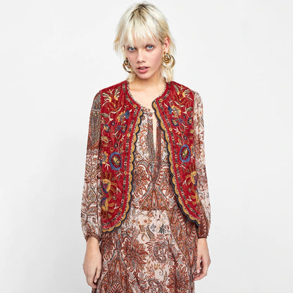 Women's Embroidered Vest Boho Style