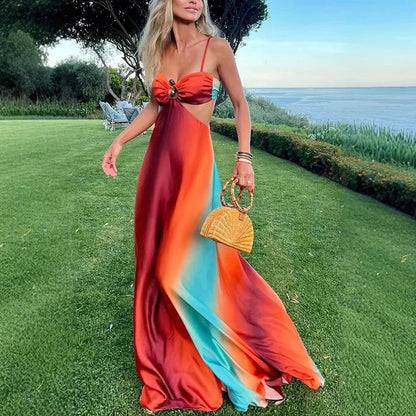 Women's Cutout Maxi Dress - VibreMode