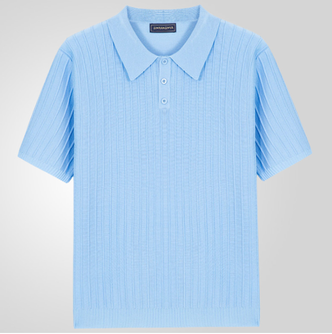 Men's Polo Shirt Button-Down Cotton - VibreMode