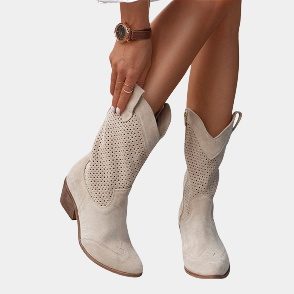 Image of Hazel | Women's Mid-Calf Block Heel Cowboy Boots