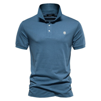 Men's Lightweight Polo Shirt Summer White