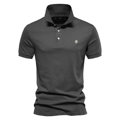 Men's Lightweight Polo Shirt Summer White