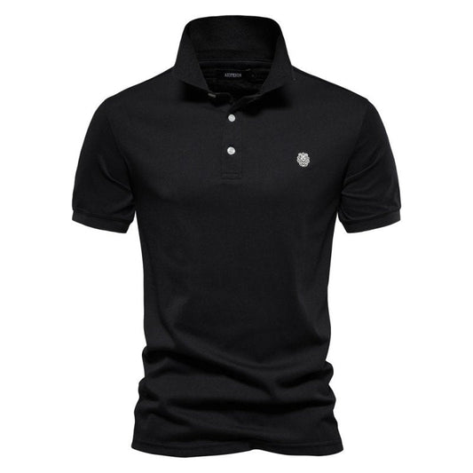 Men's Lightweight Polo Shirt Summer White - VibreMode