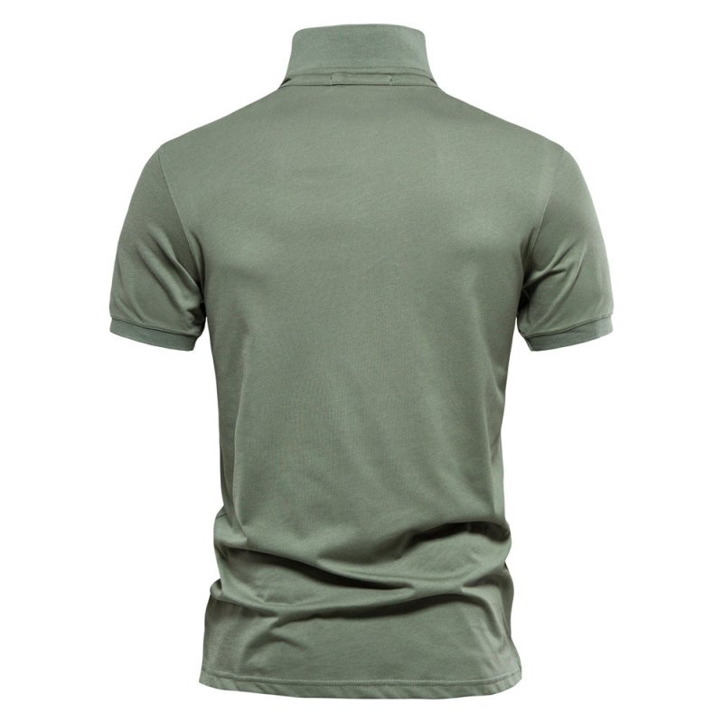 Men's Lightweight Polo Shirt Summer White