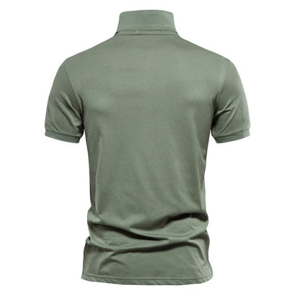 Men's Lightweight Polo Shirt Summer White