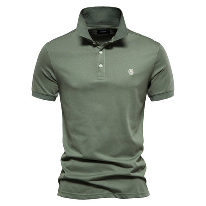 Men's Lightweight Polo Shirt Summer White