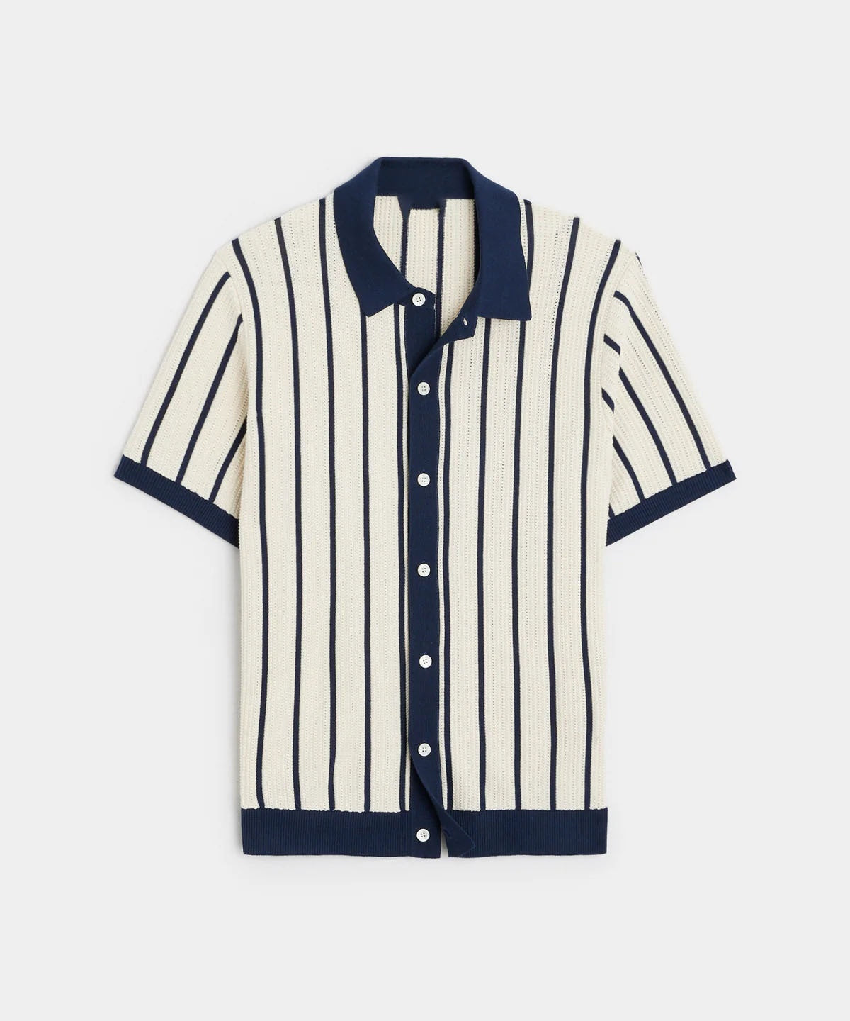 Image of Heath | Men's Vertical Striped Polo Shirt