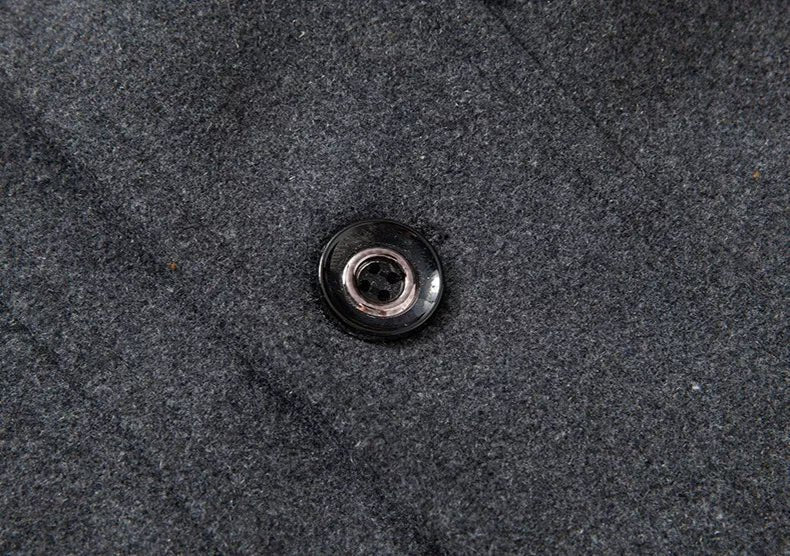 Men's Mid-Length Coat Button Front Zip Layer Tan