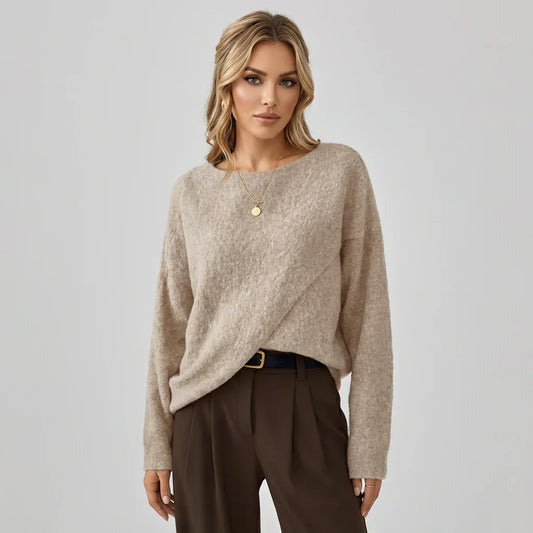 Women's Oversized Batwing Sweater - VibreMode