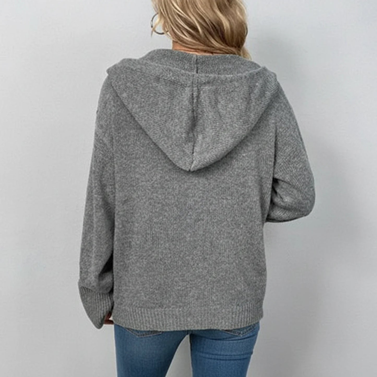 Women's Hooded Knit Cardigan