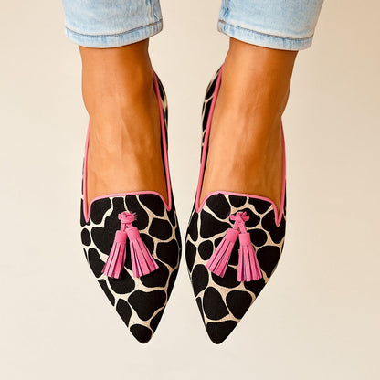 Women's Tassel Loafers Pointed Toe