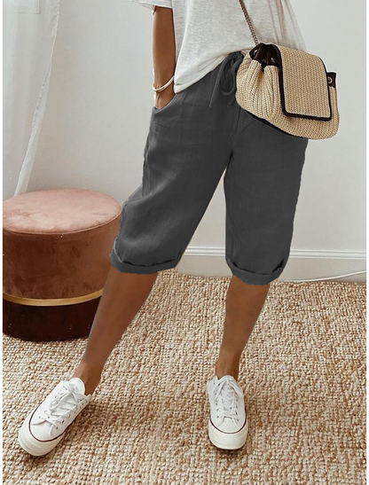 Women's Cropped Pull-On Shorts