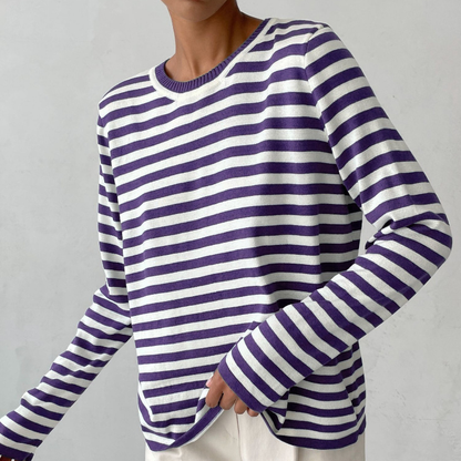 Classic Stripe Casual Tee Shirt