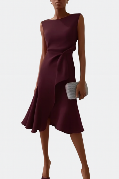 Women's Asymmetric Midi Dress