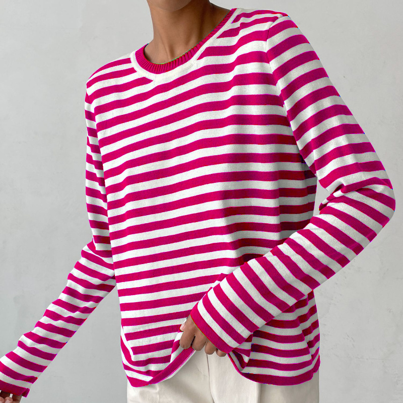 Classic Stripe Casual Tee Shirt